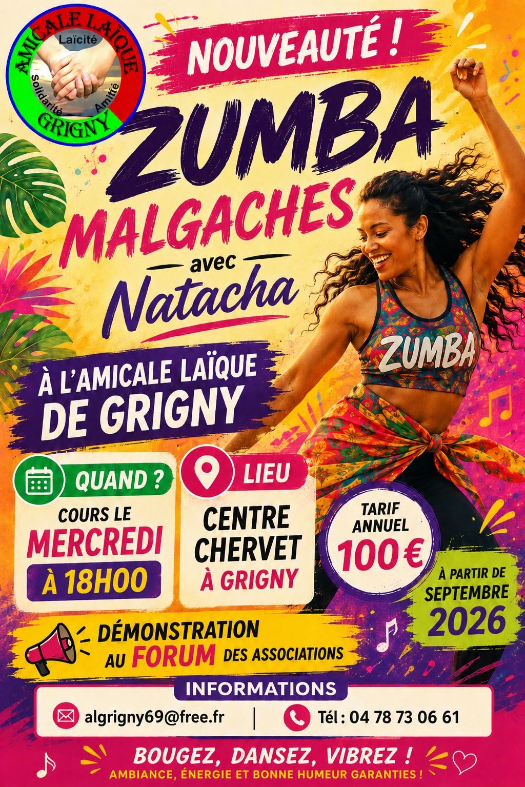 Nouveauté 2026 : la Zumba !
